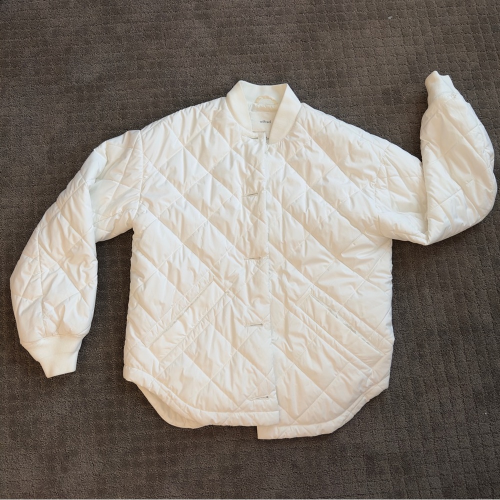 Aritzia White light Puffer Jacket
